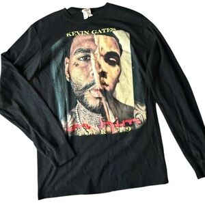 Black long sleeve Kevin Gates tour shirt #tourshirt #KevinGates 
Small